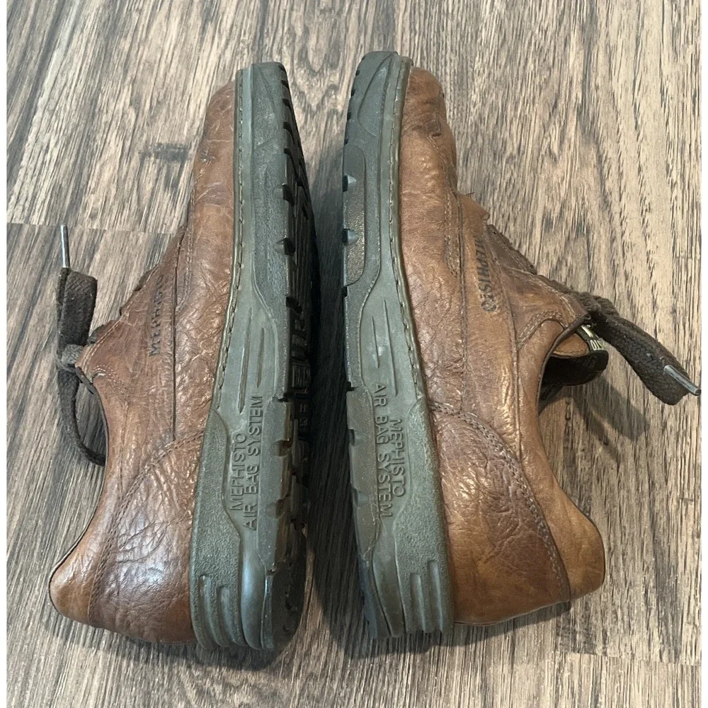 MEPHISTO Runoff Air-bag System Mens Brown Leather Walking Comfort Shoes Size 7